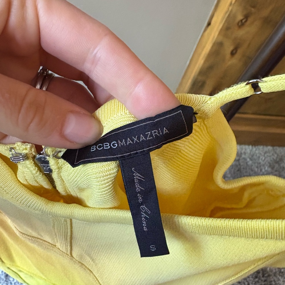 BCBGMaxAzria Yellow Dress